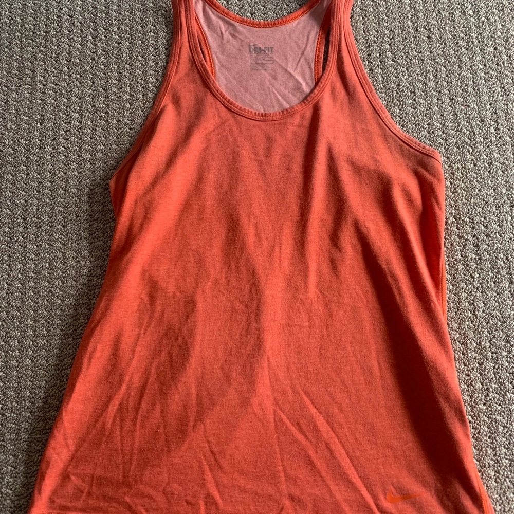 Nike Orange Dri-Fit Tank Top